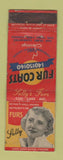 Matchbook Cover - Sally Fur Coats girlie Cleveland? WEAR