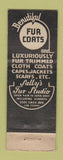 Matchbook Cover - Sally Fur Coats girlie Cleveland? WEAR
