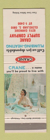 Matchbook Cover - Crane Plumbing Heating Bathroom Fixtures Cleveland OH girlie