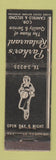 Matchbook Cover - Parker's Restaurant Detroit MI girlie WEAR