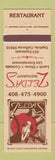 Matchbook Cover - Zelda's Restaurant Capitola CA girlie