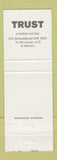 Matchbook Cover - Trust Kitchen Bar Philadelphia PA