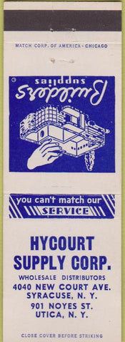 Matchbook Cover - Hycount Supply Corp Utica NY