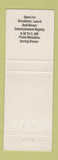 Matchbook Cover - Diamond Lil's Restaurant Lounge Belleville IL girlie