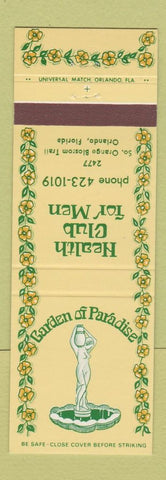 Matchbook Cover - Garden of Paradise Men's Health Club Orlando FL girlie