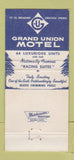 Matchbook Cover - Grand Union Motel Saratoga Springs NY WEAR 30 Strike