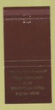 Matchbook Cover - Trogs Restaurant Granville Hotel Brighton UK 30 Strike