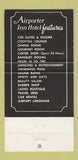 Matchbook Cover - Airporter Inn Hotel Irvine CA 30 Strike