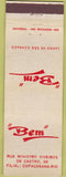 Matchbook Cover - Bem Copacabana Rio Brazil