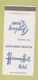 Matchbook Cover - Harmony Hall Hotel South Shore Bermuda 30 Strike