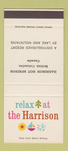 Matchbook Cover - Harrison Hot Springs BC SAMPLE 30 Strike