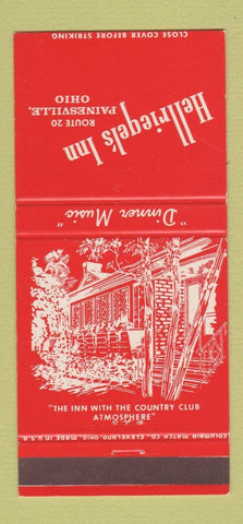 Matchbook Cover - Hellriegel's Inn Painesville OH 30 Strike