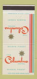 Matchbook Cover - Columbus Hotel Miami FL 30 Strike