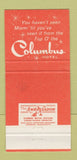 Matchbook Cover - Columbus Hotel Miami FL 30 Strike