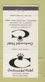 Matchbook Cover - Continental Motel White River ON 30 Strike