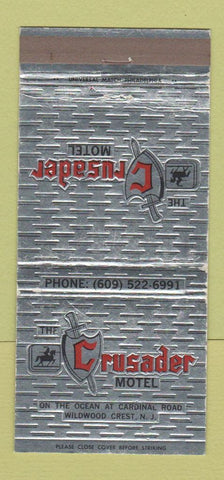 Matchbook Cover - Crusader Motel Wildwood Crest NJ 30 Strike
