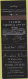 Matchbook Cover - Travellers Motel Stratford ON