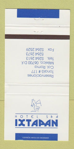 Matchbook Cover - Hotel Spa Ixtapan Tonala Mexico 30 Strike