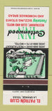 Matchbook Cover - Cottonwood Inn El Patron Club La Grange TX 30 Strike