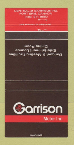 Matchbook Cover - Garrison Motor Inn Fort Erie ON 30 Strike