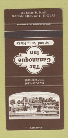Matchbook Cover - Gananoque Inn ON SAMPLE 30 Strike