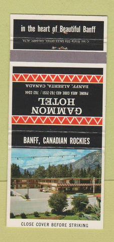Matchbook Cover - Gammon Hotel Banff AB #1 30 Strike
