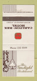 Matchbook Cover - Carlton Rex Hotel Sydney Australia WEAR 30 Strike