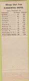 Matchbook Cover - Hotel Kanawha Charleston WV