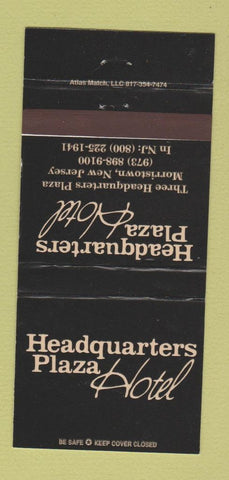 Matchbook Cover - Headquarters Plaza Hotel Morristown NJ WEAR 30 Strike