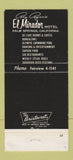 Matchbook Cover - Ray Ryan's El Mirador Palm Springs CA 30 Strike