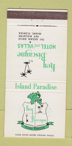 Matchbook Cover - Key Biscayne Hotel Miami FL 30 Strike