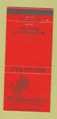 Matchbook Cover - El Morocco Motor Hotel Indio CA 30 Strike