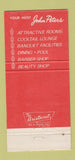 Matchbook Cover - El Morocco Motor Hotel Indio CA 30 Strike