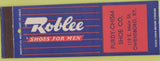 Matchbook Cover - Roblee Shoes Purdy Chism Owensboro KY