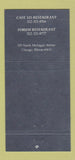 Matchbook Cover - Forum Hotel Chicago IL 30 Strike
