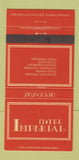 Matchbook Cover - Hotel Imperial Calgary AB 30 Strike
