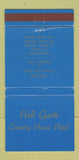 Matchbook Cover - Hall Garth Country House Hotel Darlington UK 30 Strike