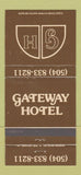 Matchbook Cover - Gateway Hotel New Orleans LA 30 Strike