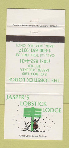Matchbook Cover - Lobstick Lodge Jasper AB 30 Strike