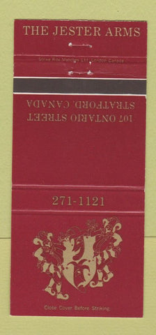 Matchbook Cover - Jester Arms Stratford ON WEAR 30 Strike