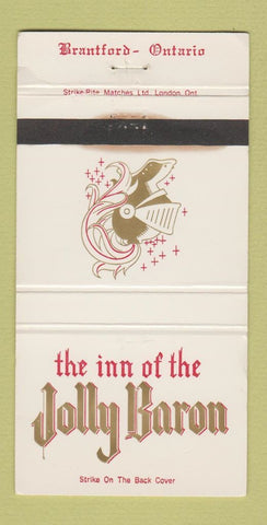 Matchbook Cover - Inn of the Jolly Baron Brantford ON WEAR 30 Strike