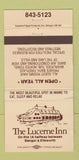 Matchbook Cover - Lucerne Inn Bangor Ellsworth ME WORN 30 Strike