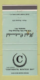 Matchbook Cover - Hotel Continental Montego Bay Jamaica WORN 30 Strike