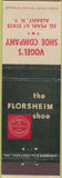 Matchbook Cover - Vogel's Shoe Florsheim Albany NY
