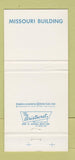 Matchbook Cover - 1964 New York World's Fair Missouri Building 30 Strike