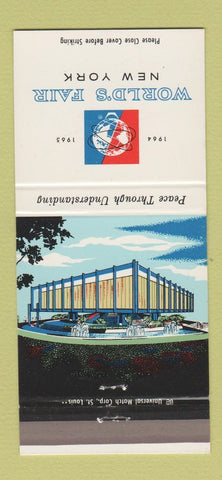 Matchbook Cover - 1964 New York World's Fair Federal Building 30 Strike