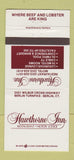 Matchbook Cover - Hawthorne Inn Berlin CT 30 Strike