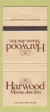 Matchbook Cover - Harwood Moose Jaw Inn SK 30 Strike
