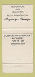 Matchbook Cover - Harwood Moose Jaw Inn SK 30 Strike