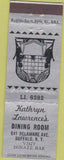 Matchbook Cover - Kathryn Lawrence Restaurant Buffalo NY